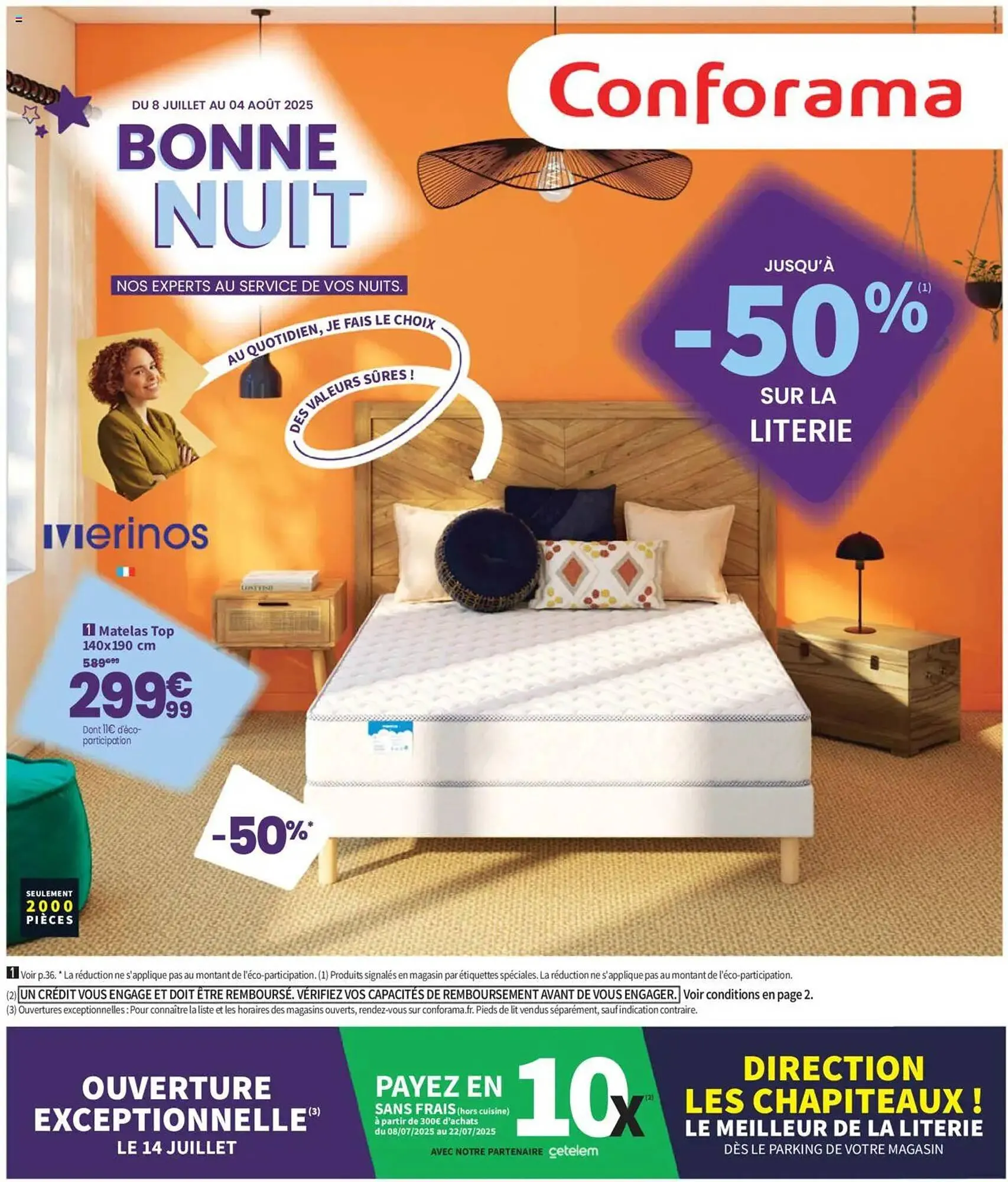 Catalogue Conforama du 8 juillet au 4 août 2025 - Catalogue page 1