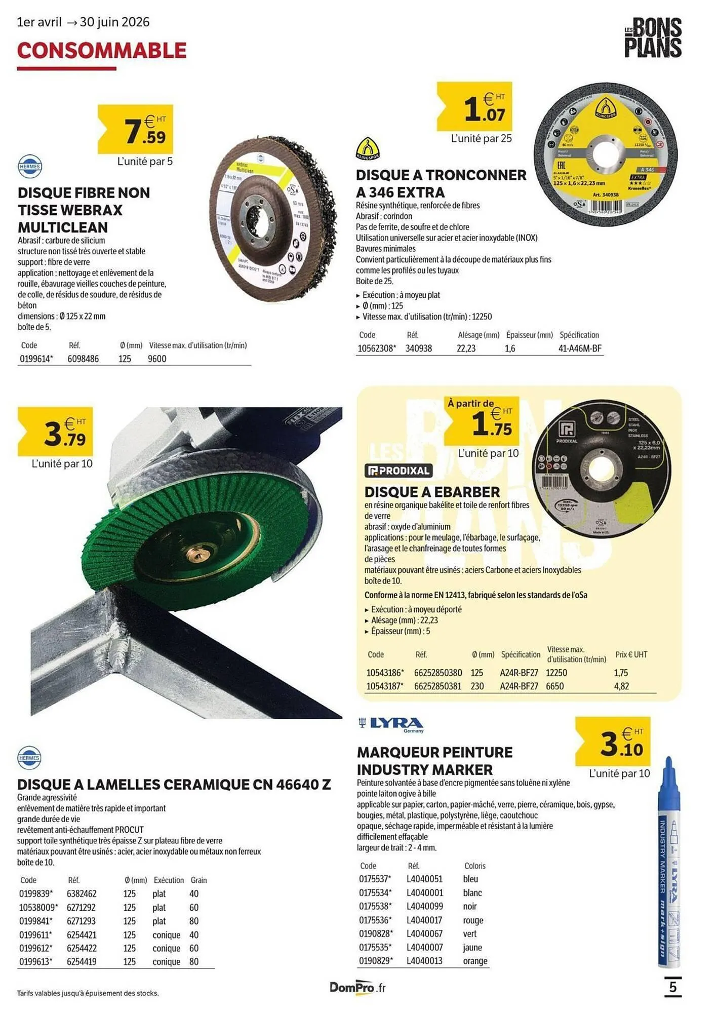 Catalogue DomPro du 5 mai au 30 juin 2026 - Catalogue page 5