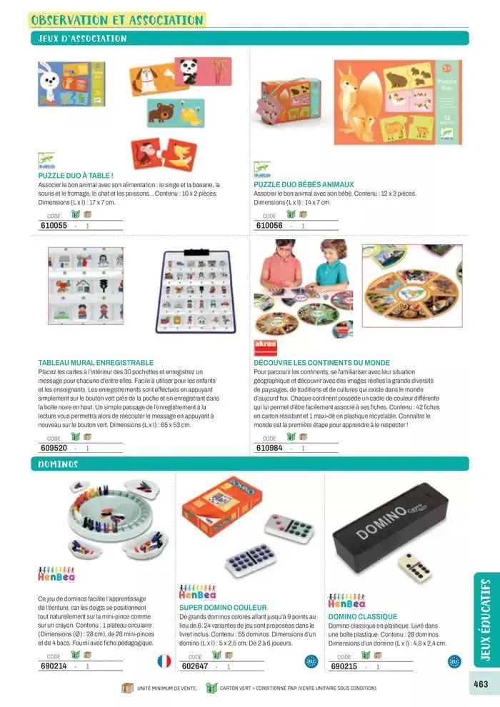 Nos Catalogues Thématiques du 1 janvier au 31 décembre 2025 - Catalogue page 465