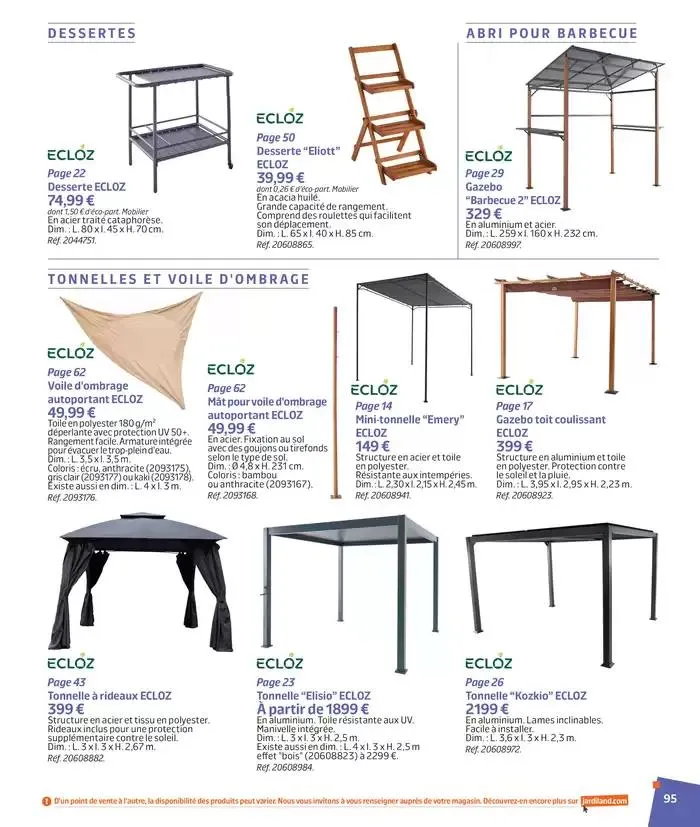 BARBEUC, SIESTE, PÉTANQUE PLACE À LA DÉTENTE du 27 février au 23 juin 2025 - Catalogue page 94