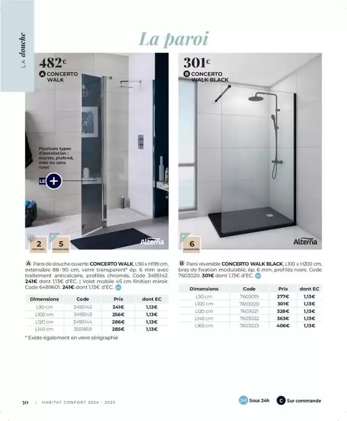 Cedeo Habitat confort du 1 octobre au 31 mai 2025 - Catalogue page 30