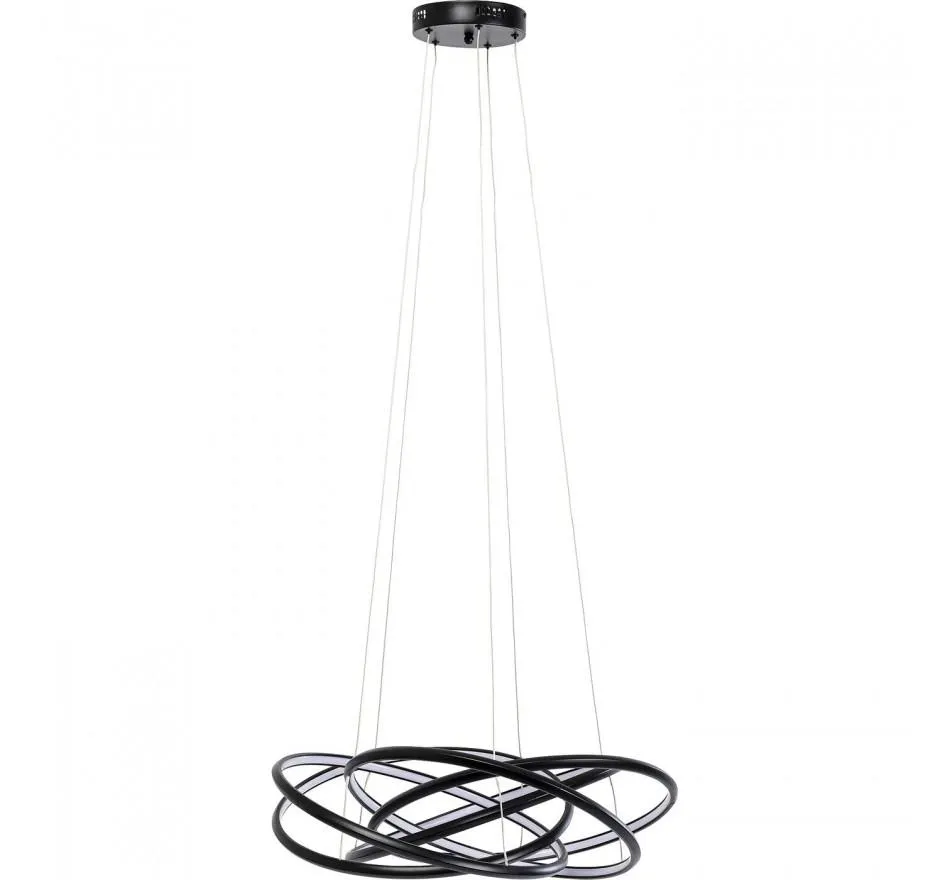Suspension Saturn LED noire Kare Design