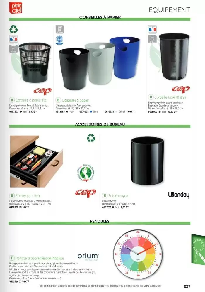 Écoles et loisirs 2025 du 1 janvier au 31 décembre 2025 - Catalogue page 227