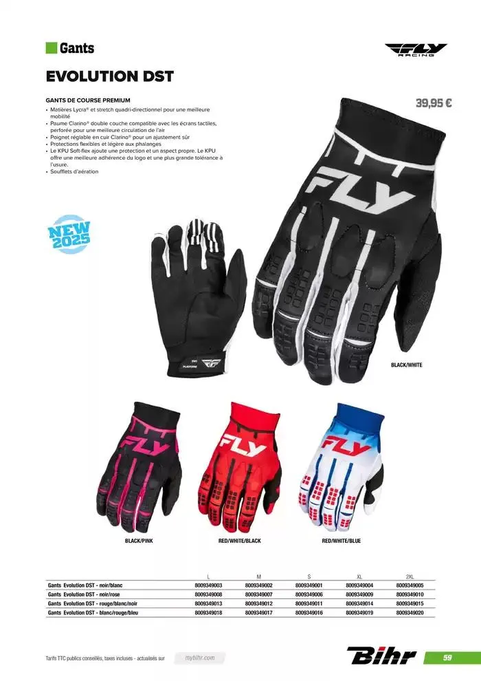 FLY RACING 2025 du 20 novembre au 31 août 2025 - Catalogue page 61