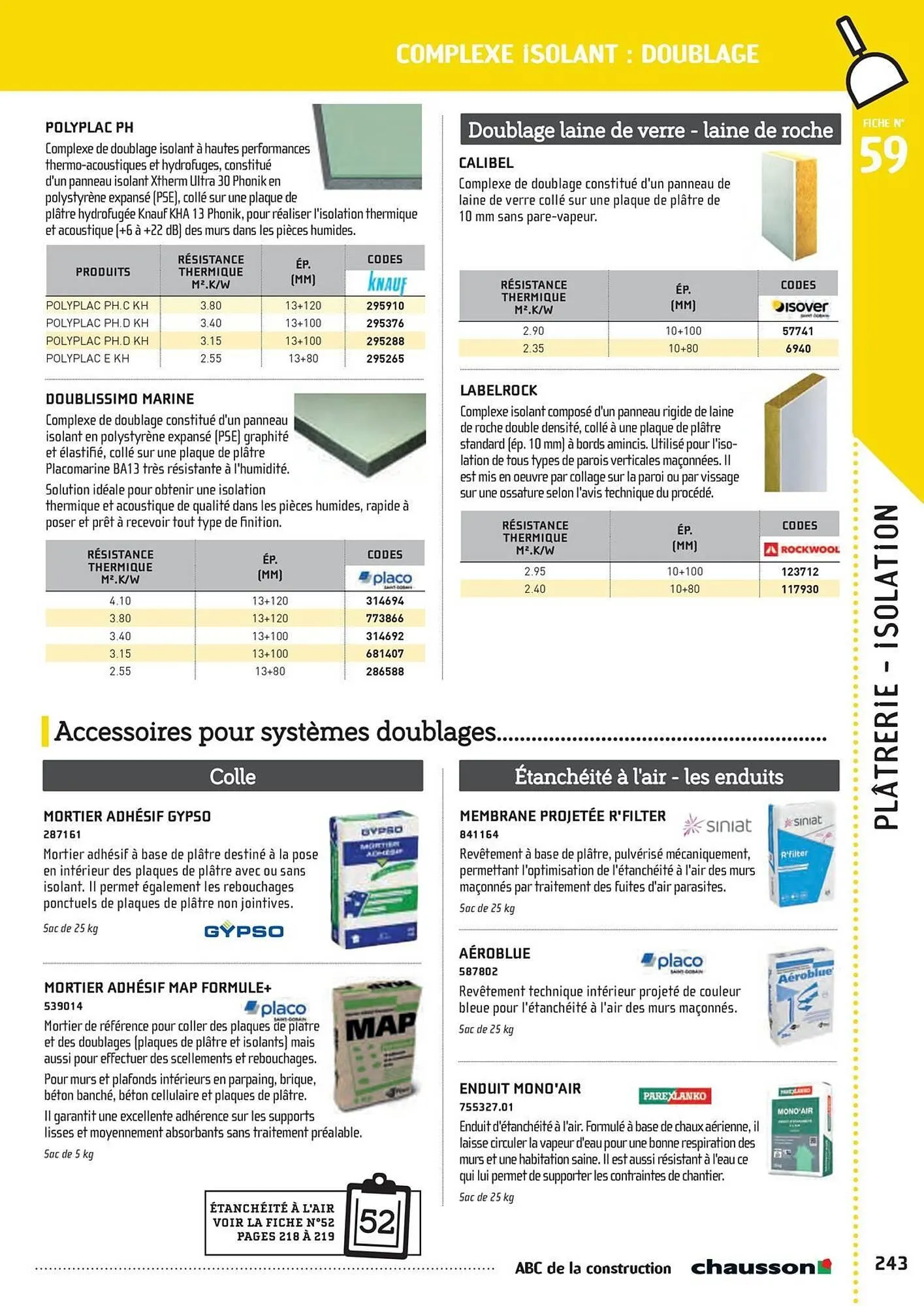Catalogue Chausson Matériaux du 2 mai au 31 décembre 2025 - Catalogue page 245