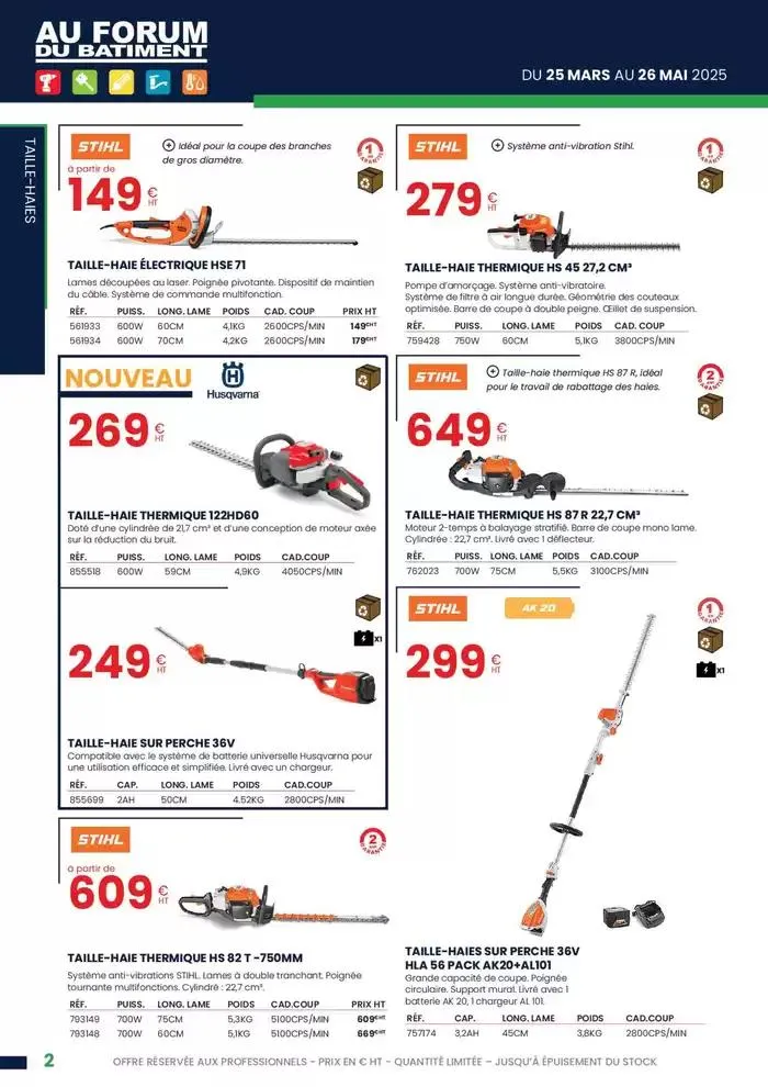 Sélection Jardin Printemps - Été du 28 mars au 26 mai 2025 - Catalogue page 2