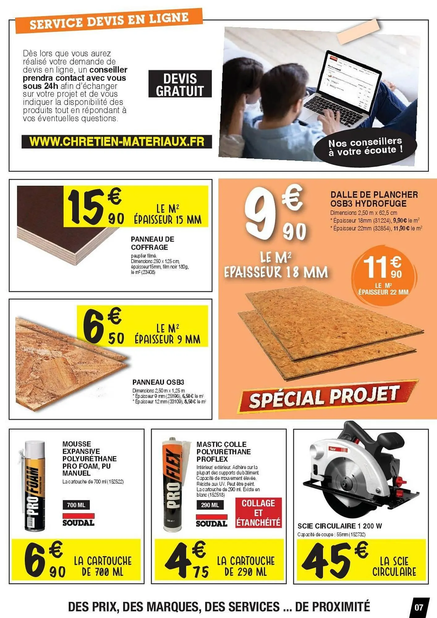 Catalogue Chretien Matériaux du 6 février au 28 février 2026 - Catalogue page 7