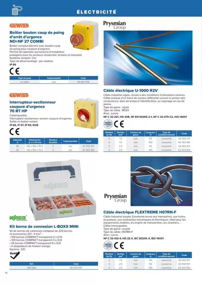 L'UNIVERS CHAUFFAGE, CLIMATISATION & PHOTOVOLTAÏQUE du 1 janvier au 31 décembre 2026 - Catalogue page 42