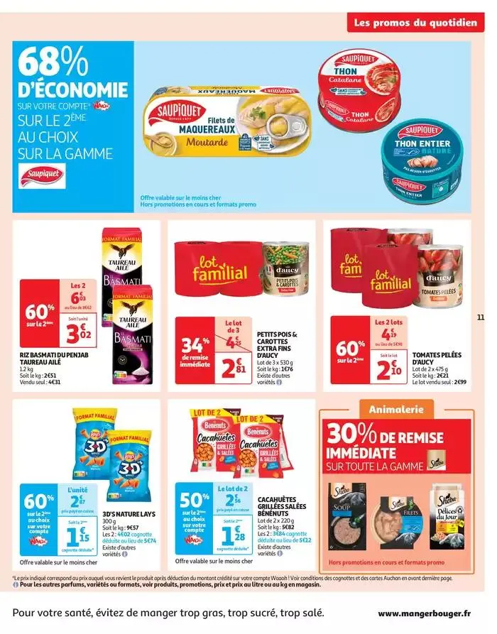 Les prix bas qui font du bien au quotidien du 1 avril au 6 avril 2025 - Catalogue page 11