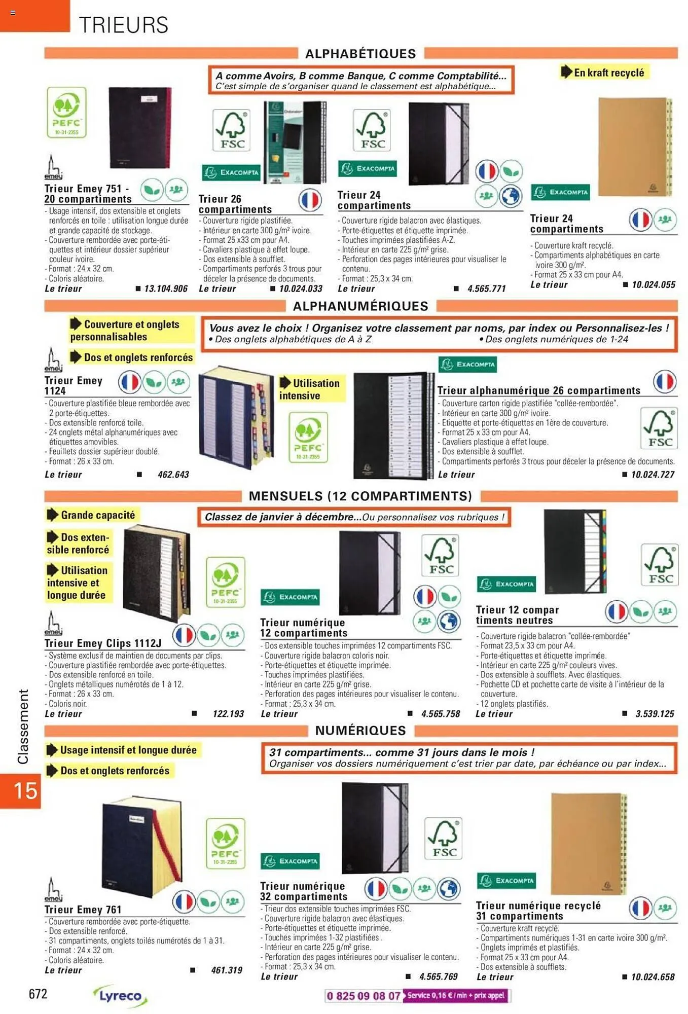 Catalogue Lyreco du 15 mai au 31 décembre 2023 - Catalogue page 672
