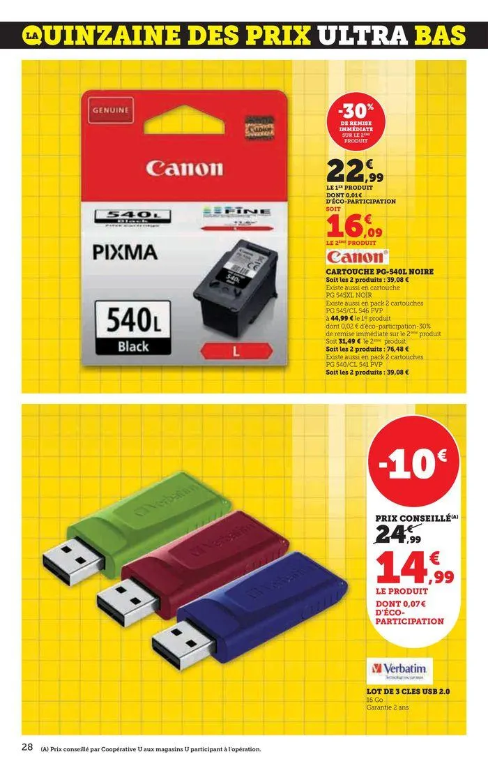 Catalogue SUPER U du 20 août au 1 septembre 2024 - Catalogue page 28