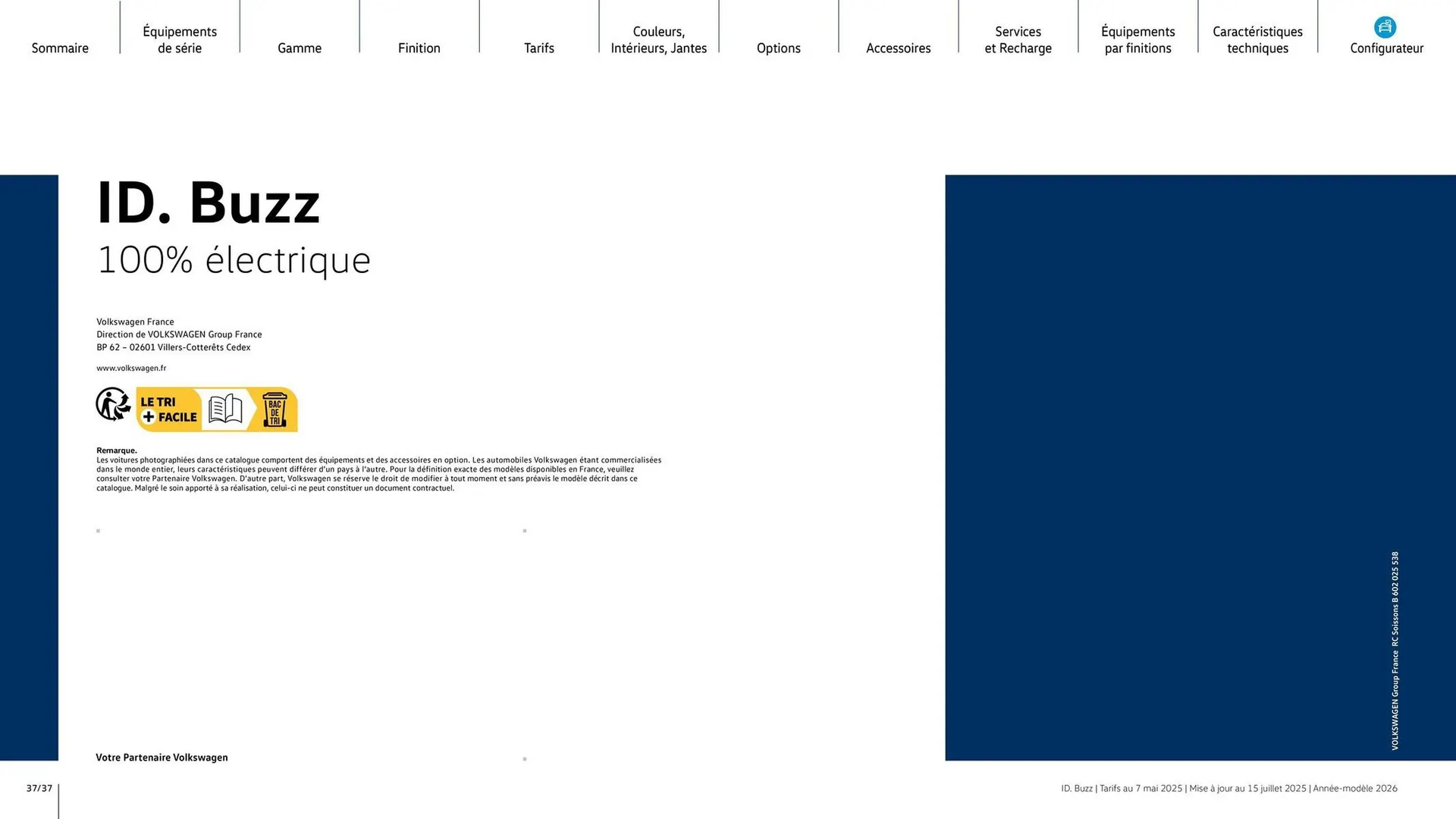 Catalogue Volkswagen du 7 août au 31 mars 2026 - Catalogue page 37