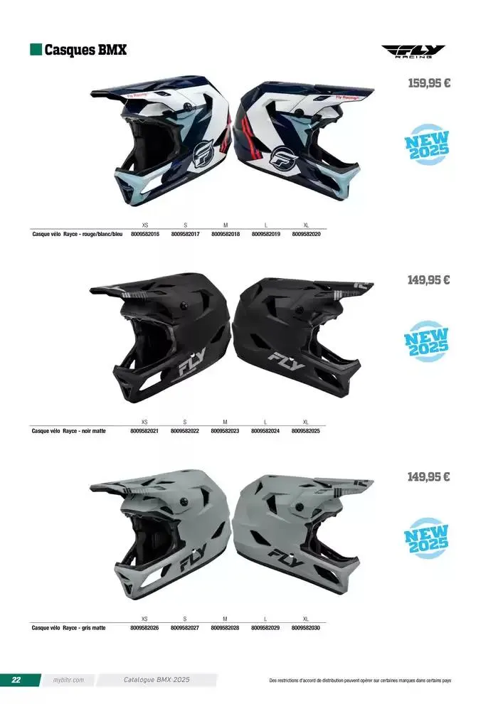 FLY RACING BMX 2025 du 12 avril au 31 décembre 2025 - Catalogue page 22