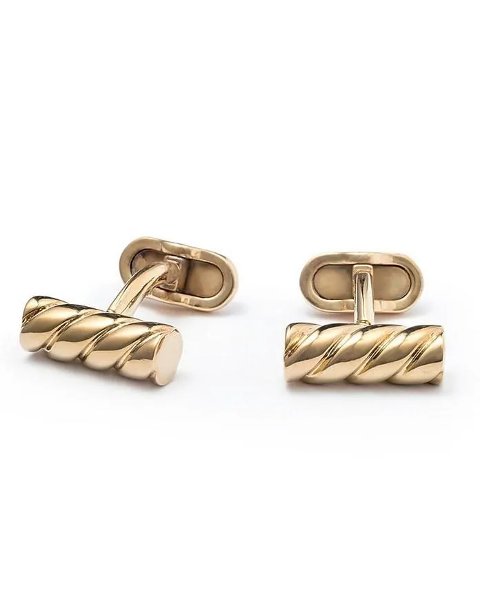 Screw Brass Men's Cufflinks