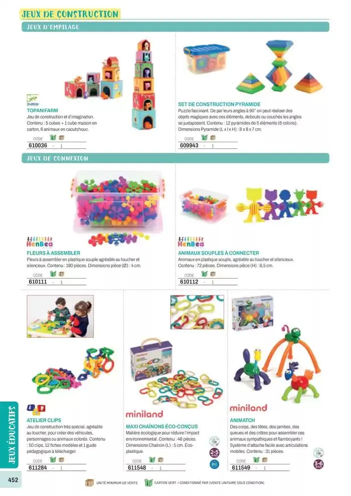 Nos Catalogues Thématiques du 1 janvier au 31 décembre 2025 - Catalogue page 454