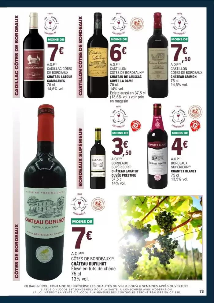 GUIDES DES VINS 2024/2025 du 1 avril au 31 décembre 2025 - Catalogue page 98