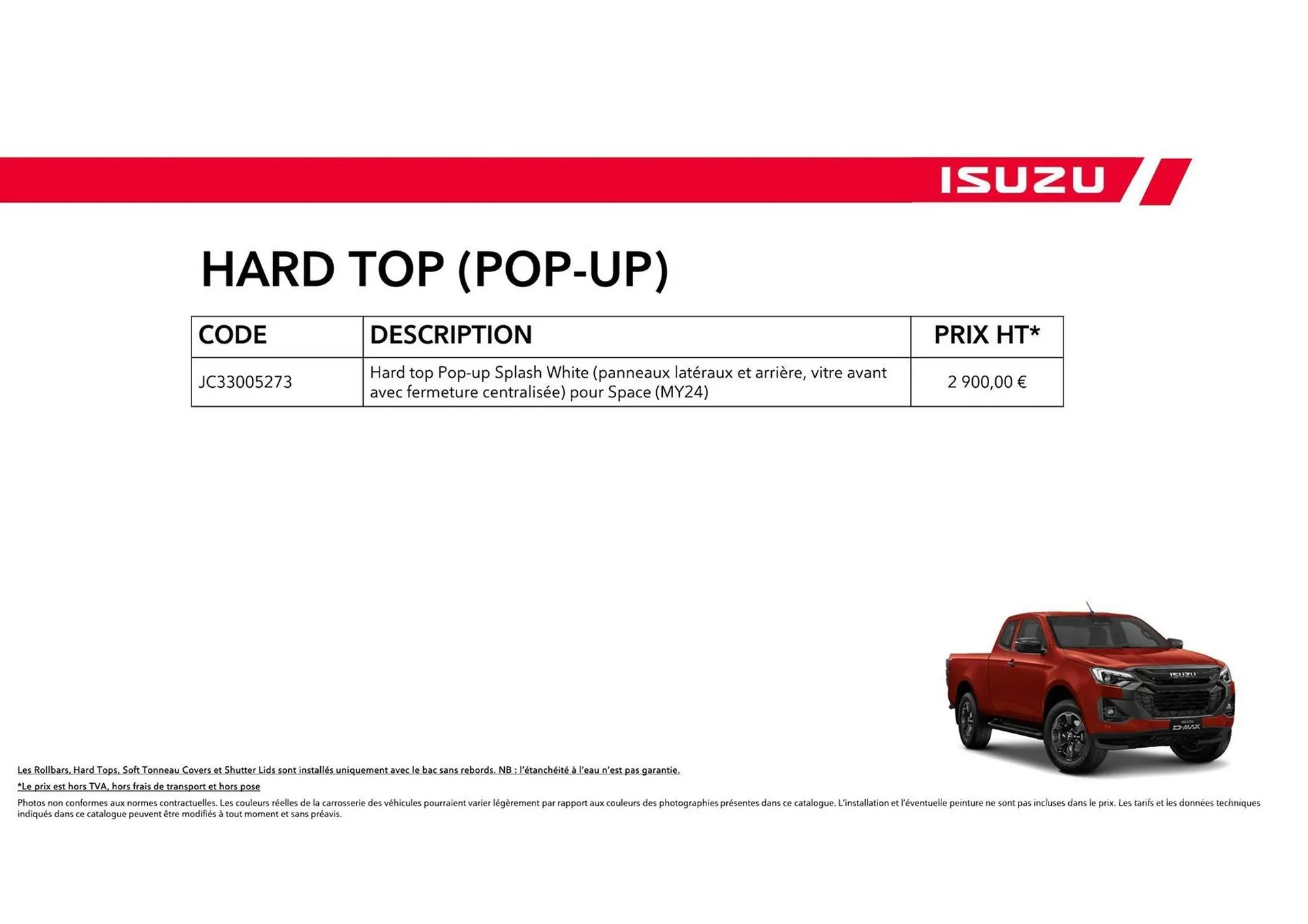 Catalogue Isuzu du 15 octobre au 15 octobre 2025 - Catalogue page 23