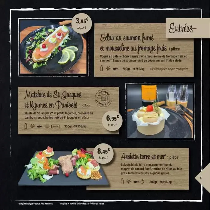 CARTE TRAITEUR PERMANENTE du 1 avril au 31 mars 2026 - Catalogue page 5