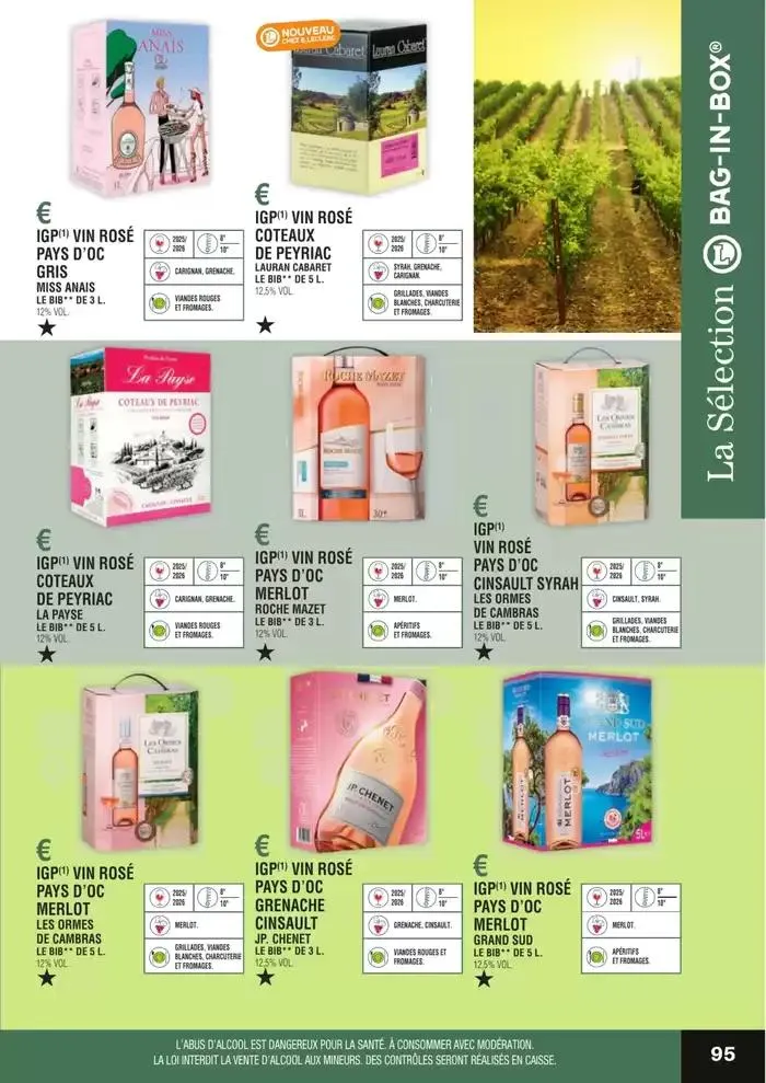 GUIDE DES VINS 2025 2026 du 27 février au 31 janvier 2027 - Catalogue page 95