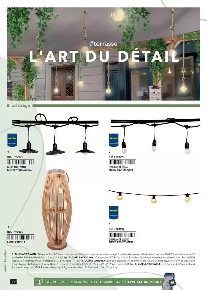 Metro #Terrasse édition 2025 du 30 janvier au 1 juillet 2025 - Catalogue page 38