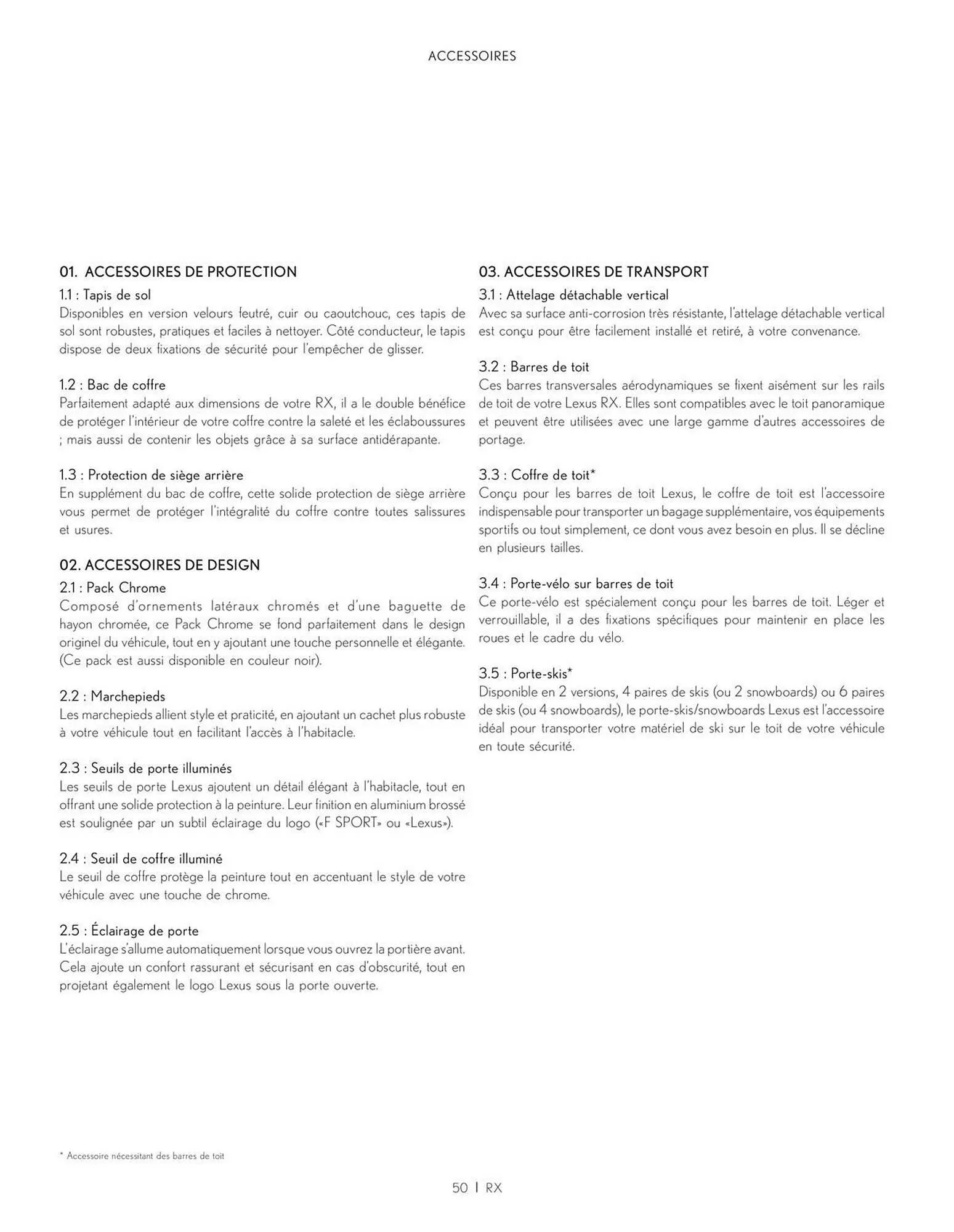 Catalogue Lexus du 21 décembre au 31 mars 2024 - Catalogue page 50