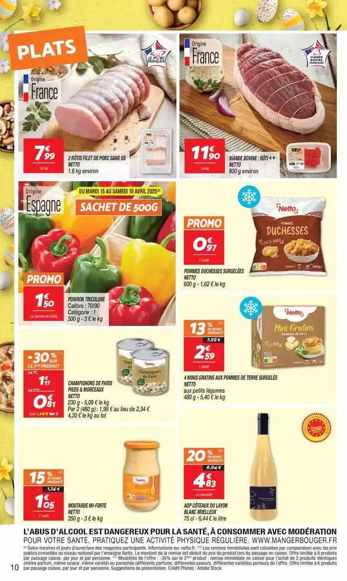 SEMAINE PROCHAINE : SPÉCIAL PÂQUES du 15 avril au 21 avril 2025 - Catalogue page 10