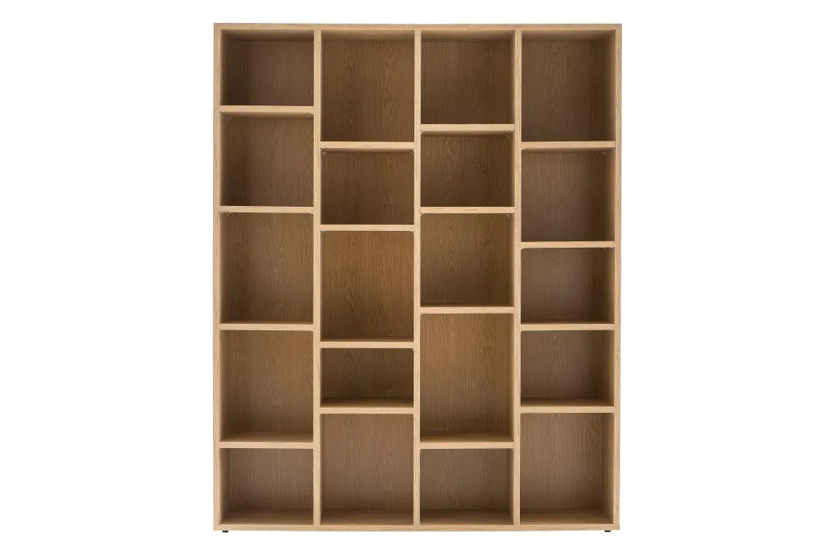 Bibliothèque design finition bois clair chêne L149 cm RYTHM