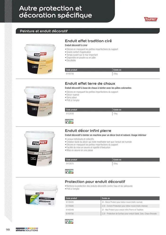  Le catalogue Sikkens Solutions 2023 du 9 mai au 31 décembre 2025 - Catalogue page 98