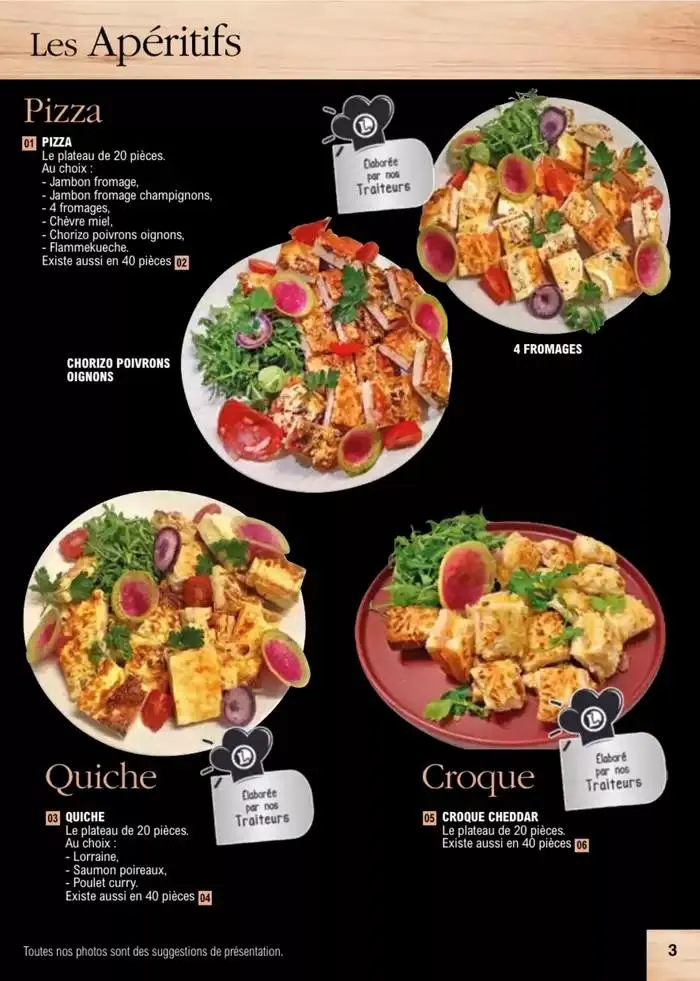 Carte traiteur permanente du 2 janvier au 30 novembre 2025 - Catalogue page 22