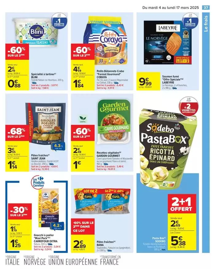 PRODUITS LAITIERS & VÉGÉTAUX du 4 mars au 17 mars 2025 - Catalogue page 39