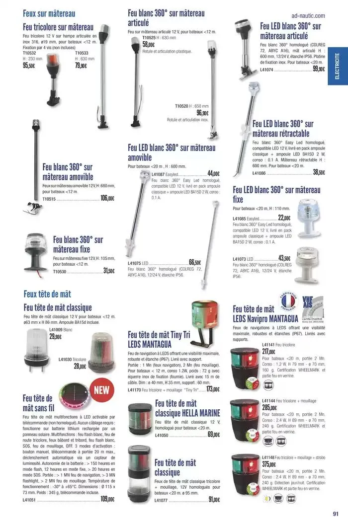 Catalogue Accastillage Diffusion 2025 du 1 janvier au 31 décembre 2025 - Catalogue page 93