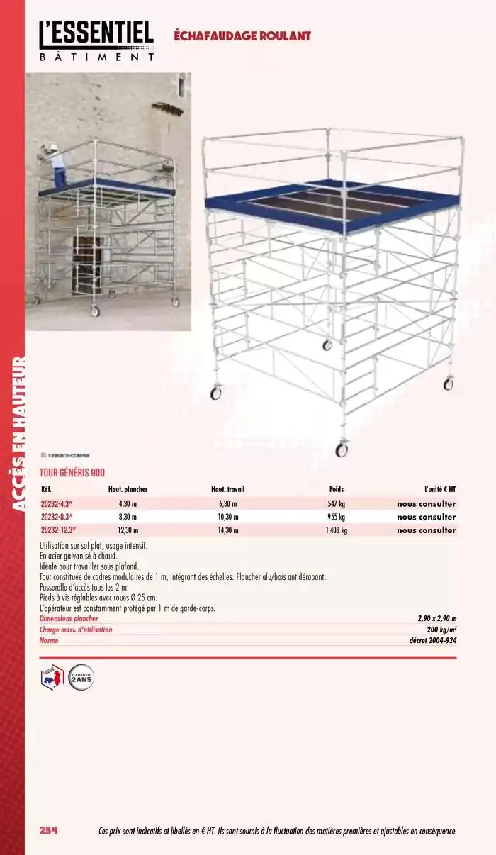 Essentiel Batiment 2025 du 3 janvier au 31 décembre 2025 - Catalogue page 256