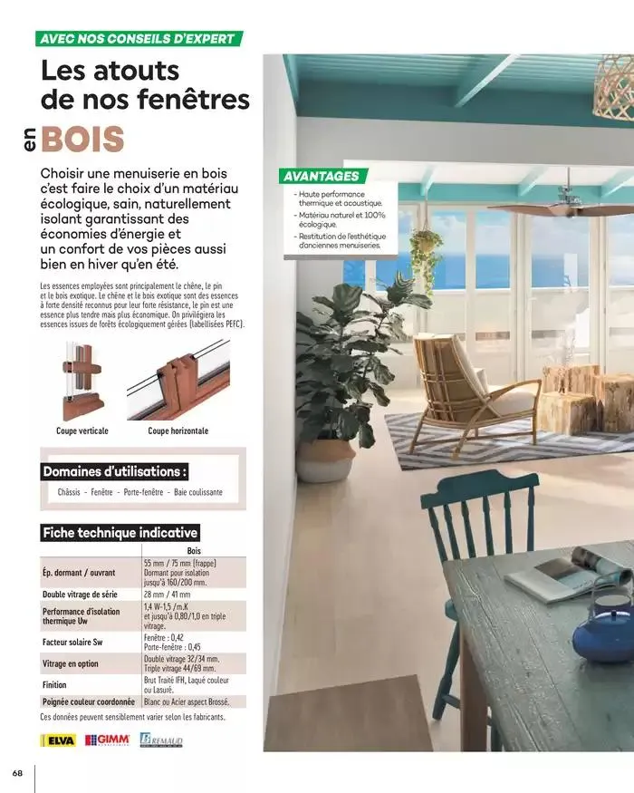 Menuiserie Extérieures 2025 du 1 janvier au 31 décembre 2025 - Catalogue page 68