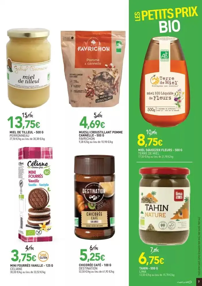 LES PETITS PRIX BIO du 13 novembre au 8 décembre 2024 - Catalogue page 7