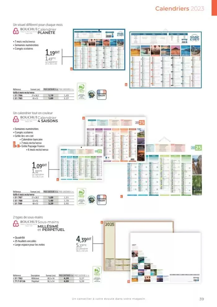 Catalogue agendas de bureau 2024-2025 du 8 octobre au 31 décembre 2025 - Catalogue page 32