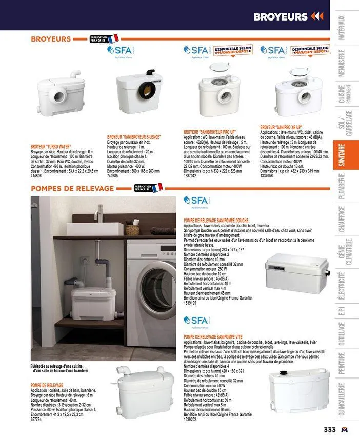 Guide produits 2024 du 15 mars au 31 décembre 2024 - Catalogue page 333