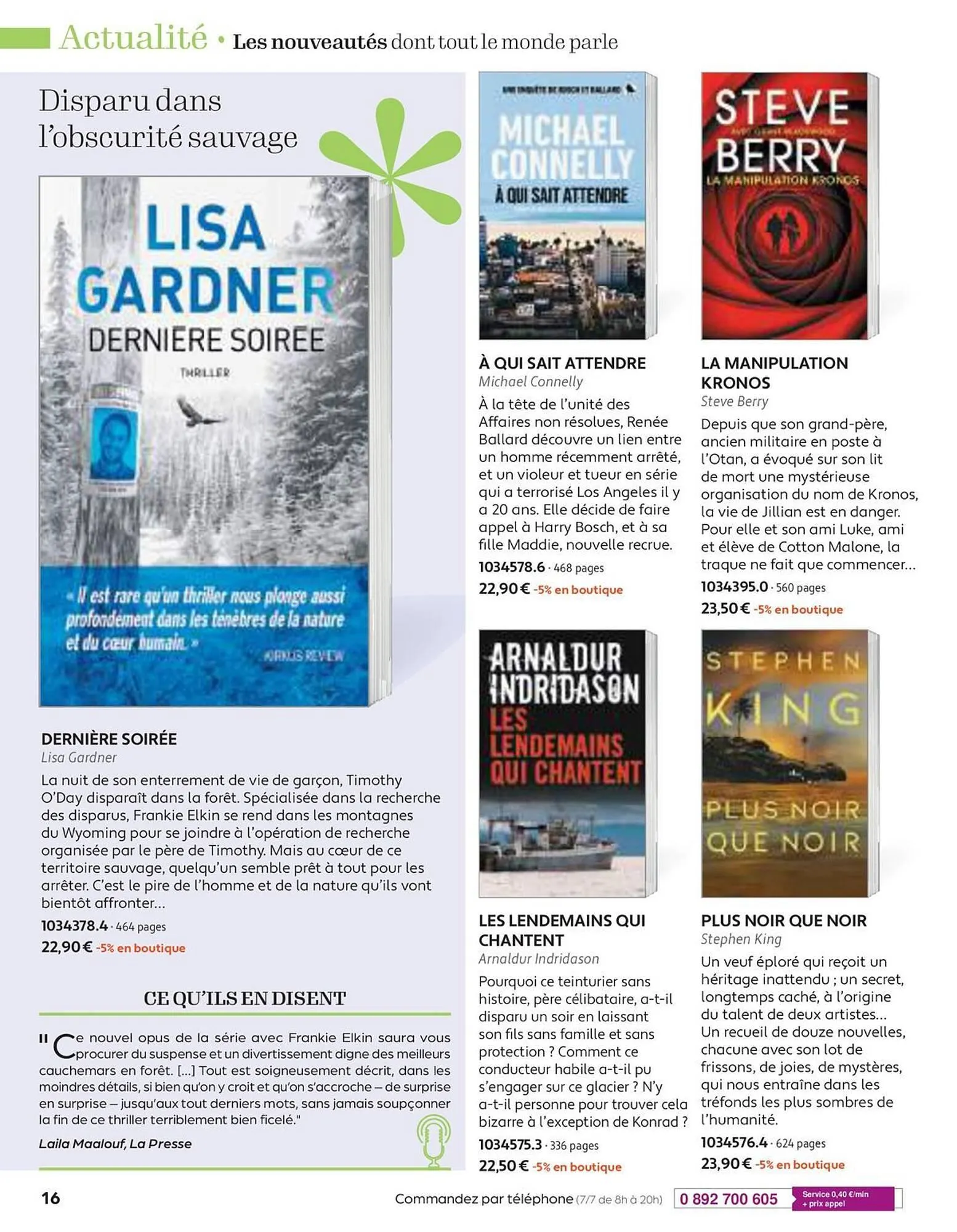 Catalogue France Loisirs du 30 avril au 30 juin 2025 - Catalogue page 16