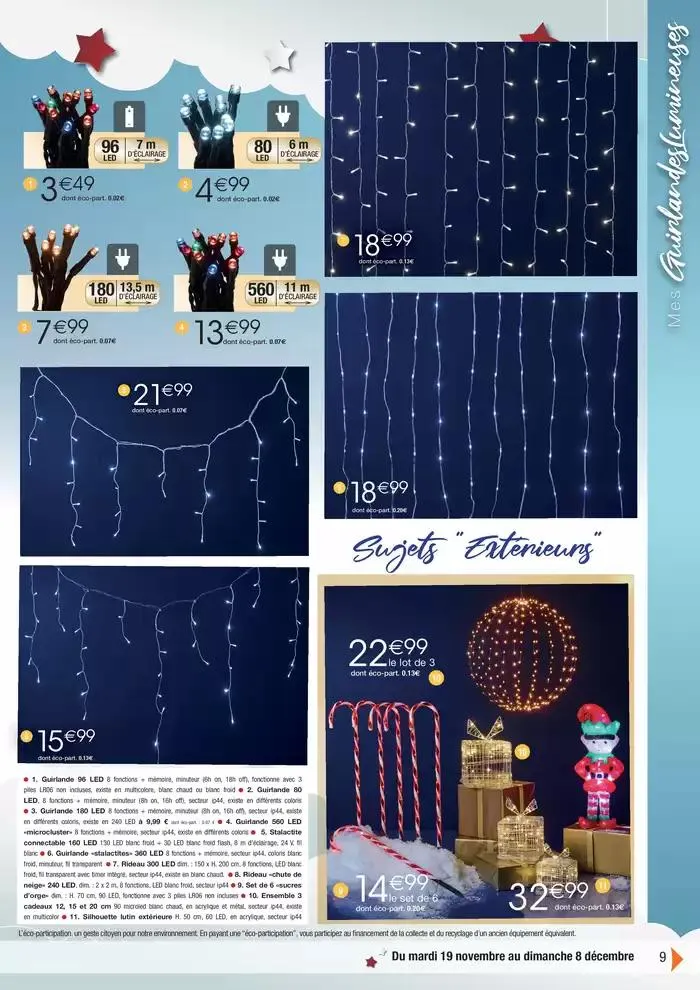 Déco (18j) Kdo Mode festif du 19 novembre au 15 décembre 2024 - Catalogue page 9