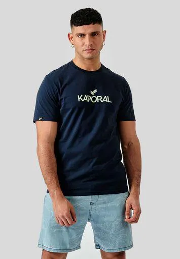 T-shirt bleu Homme en 100% coton bio