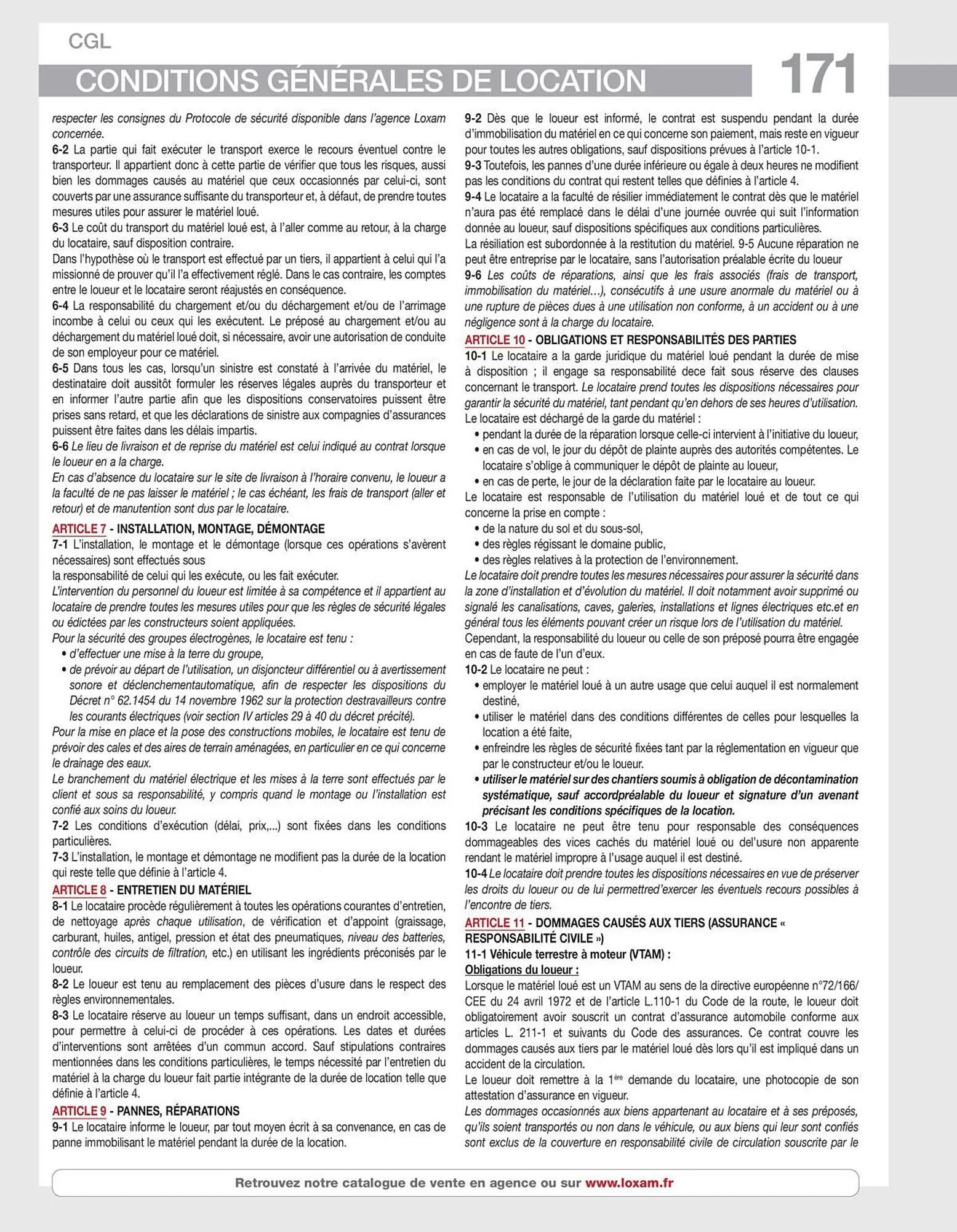 Catalogue Loxam du 16 avril au 31 décembre 2026 - Catalogue page 173