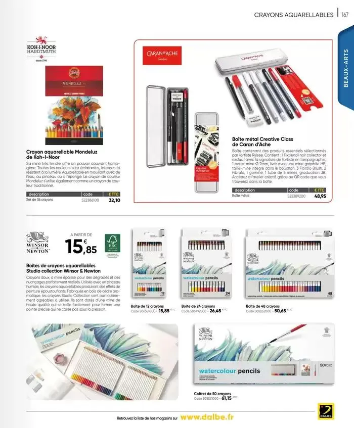 CATALOGUE DALBE 2025 du 27 janvier au 31 décembre 2025 - Catalogue page 169