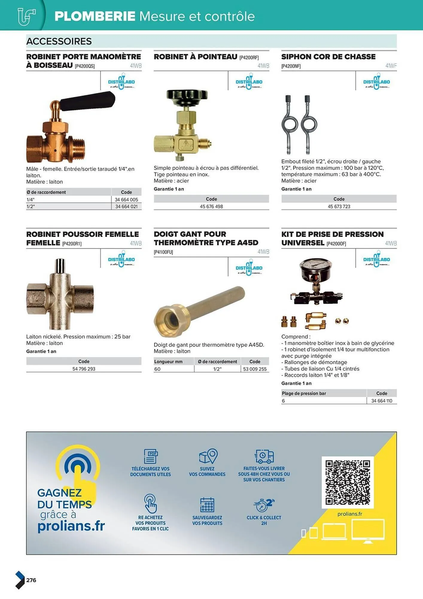 Catalogue Prolians du 2 octobre au 31 décembre 2025 - Catalogue page 276