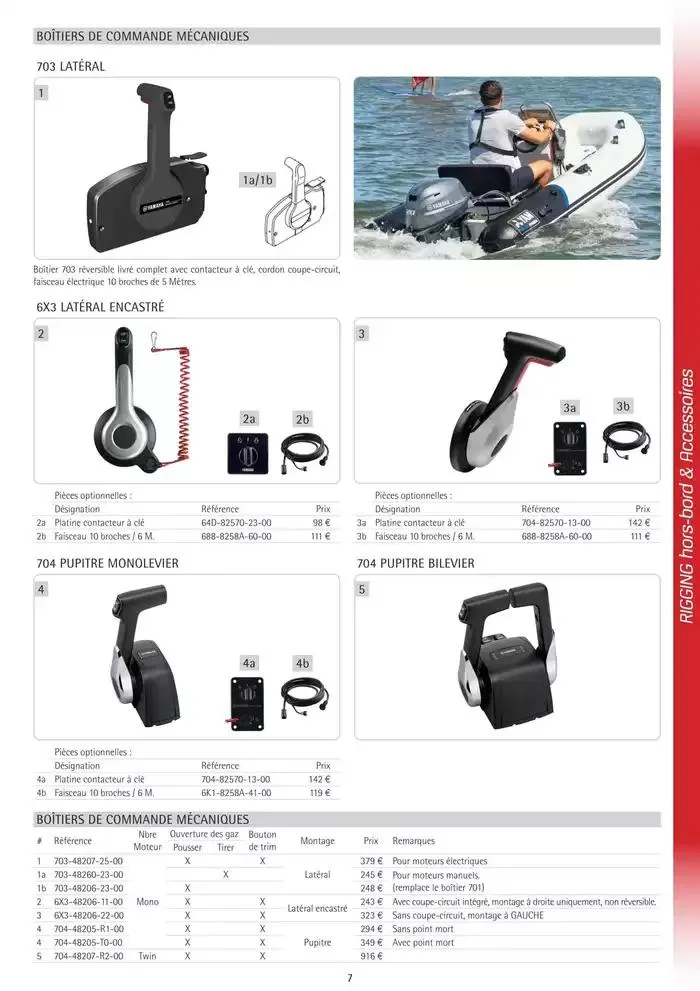 Catalogue Yamaha Marine - Accessoires Marine 2025 du 1 mars au 31 mars 2025 - Catalogue page 7