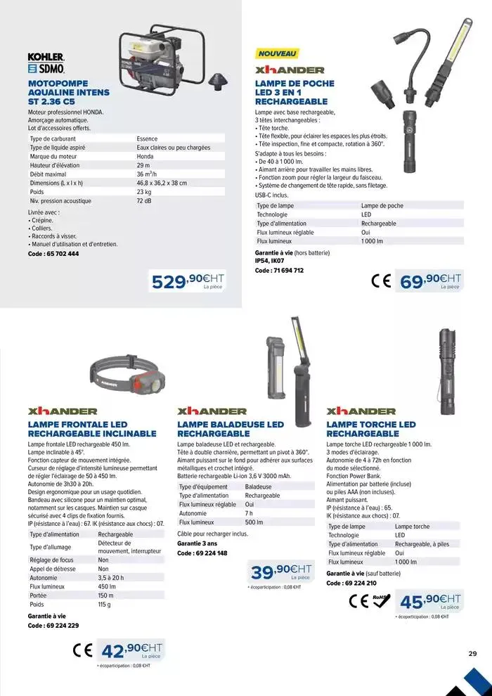 Équipez-vous pour l'hiver automne-hiver 2024-25 du 2 octobre au 31 mars 2025 - Catalogue page 29