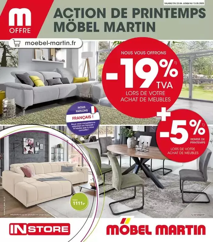 ACTION DE PRINTEMPS MÖBEL MARTIN - 1