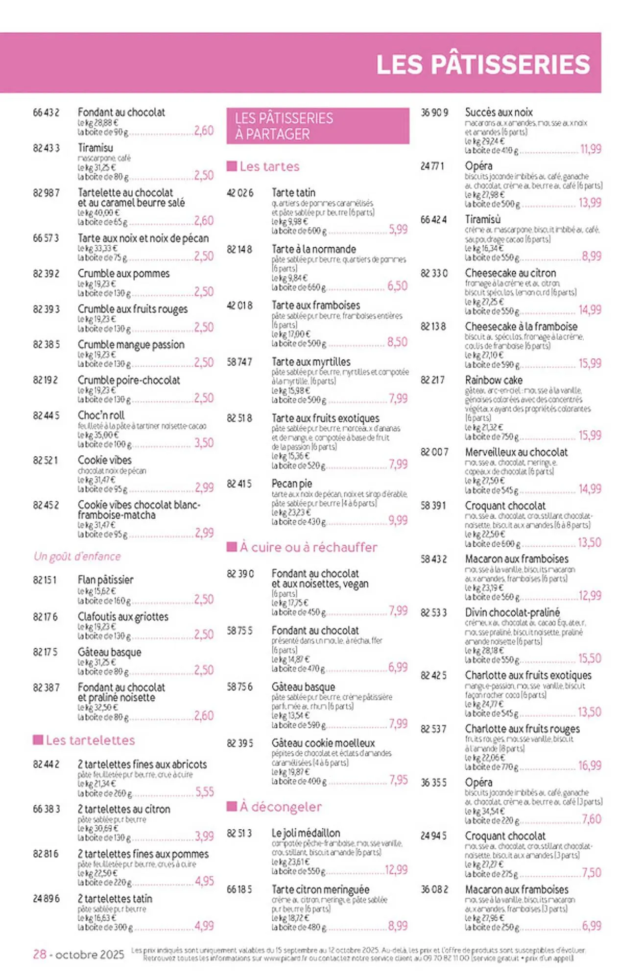 Catalogue Picard du 15 septembre au 16 novembre 2025 - Catalogue page 28
