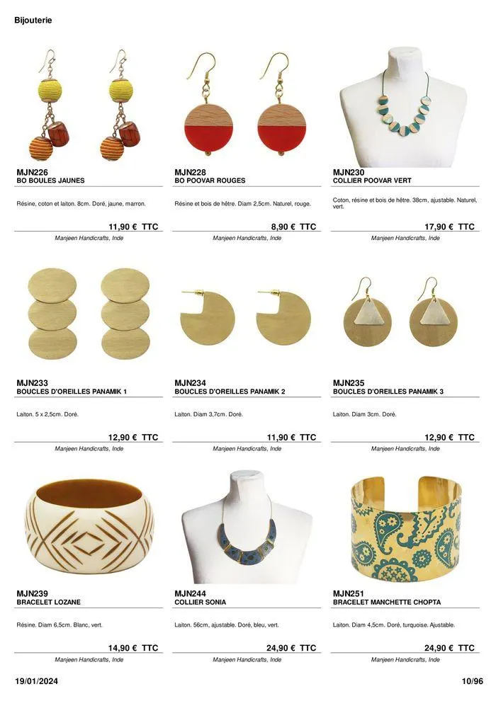 ARTISANAT . DéCORATION . MODE . JOUETS du 9 février au 31 août 2024 - Catalogue page 12