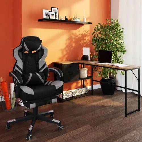 Fauteuil de bureau ergonomique RELOAD Noir et gris