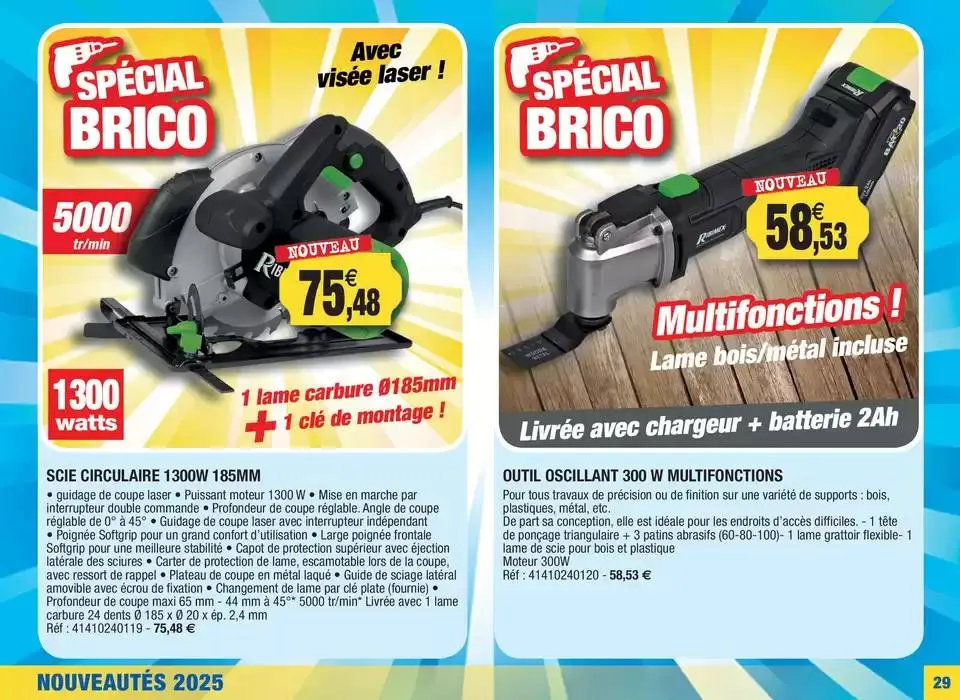 Spécial nouveautés 2025 du 25 février au 31 mai 2025 - Catalogue page 29
