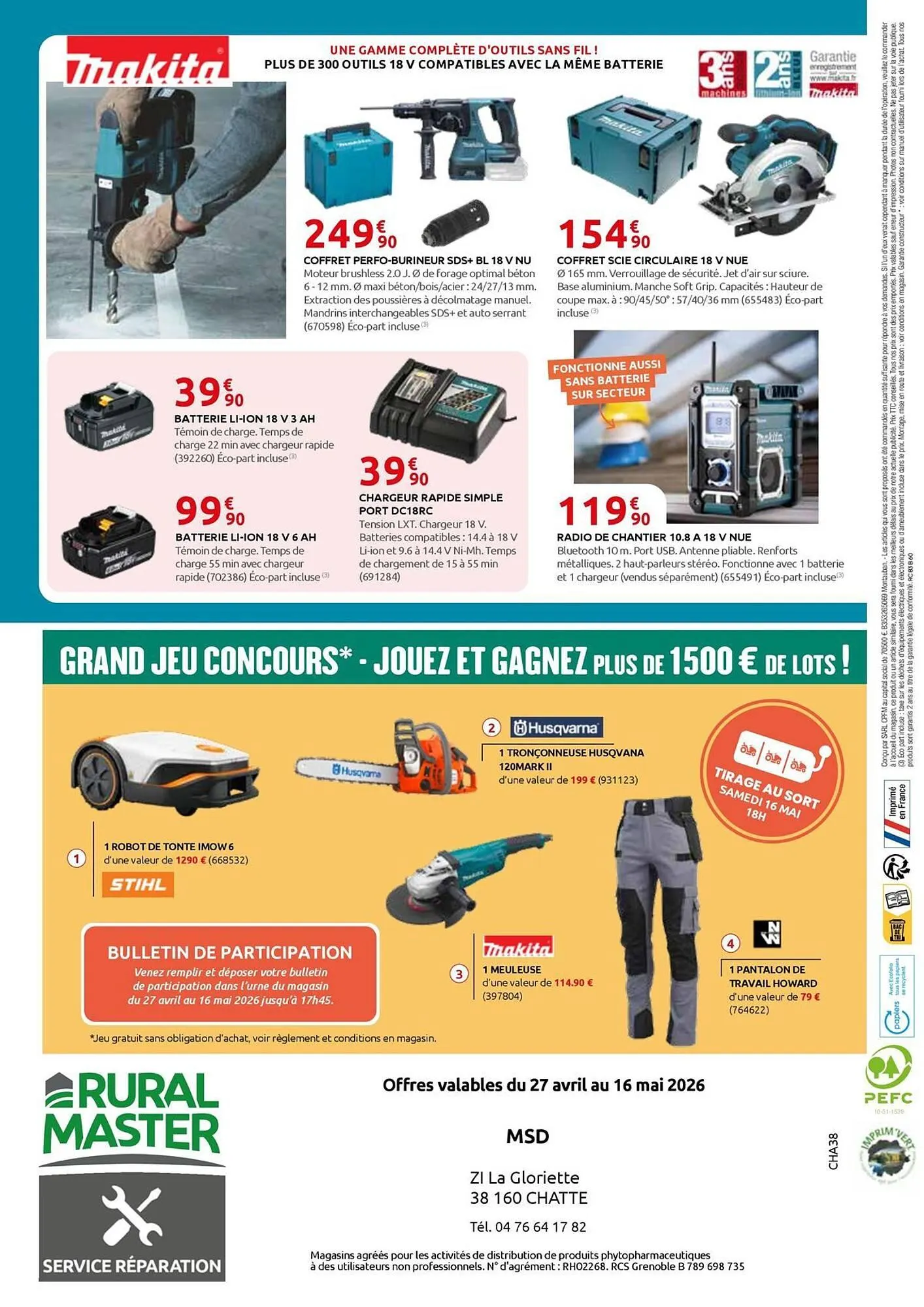 Catalogue Rural Master du 27 avril au 16 mai 2026 - Catalogue page 16